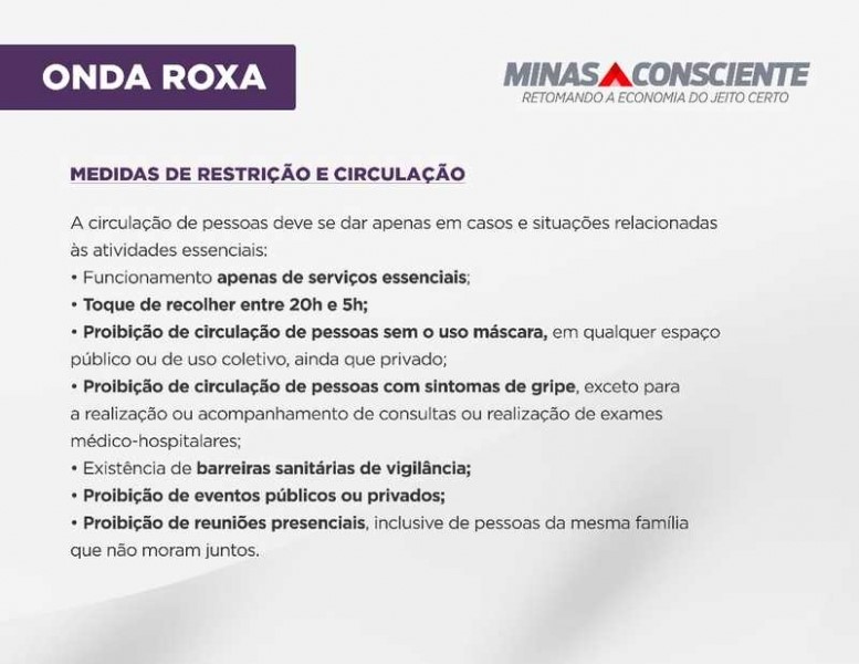 Informe Onda Roxa Minas Gerais