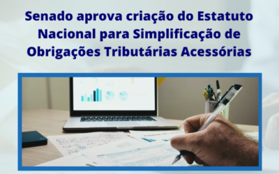 Senado aprova proposta para simplificar obrigações tributárias