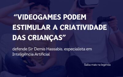 ‘Videogames podem estimular a criatividade das crianças’, defende Sir Demis Hassabis, especialista em Inteligência Artificial